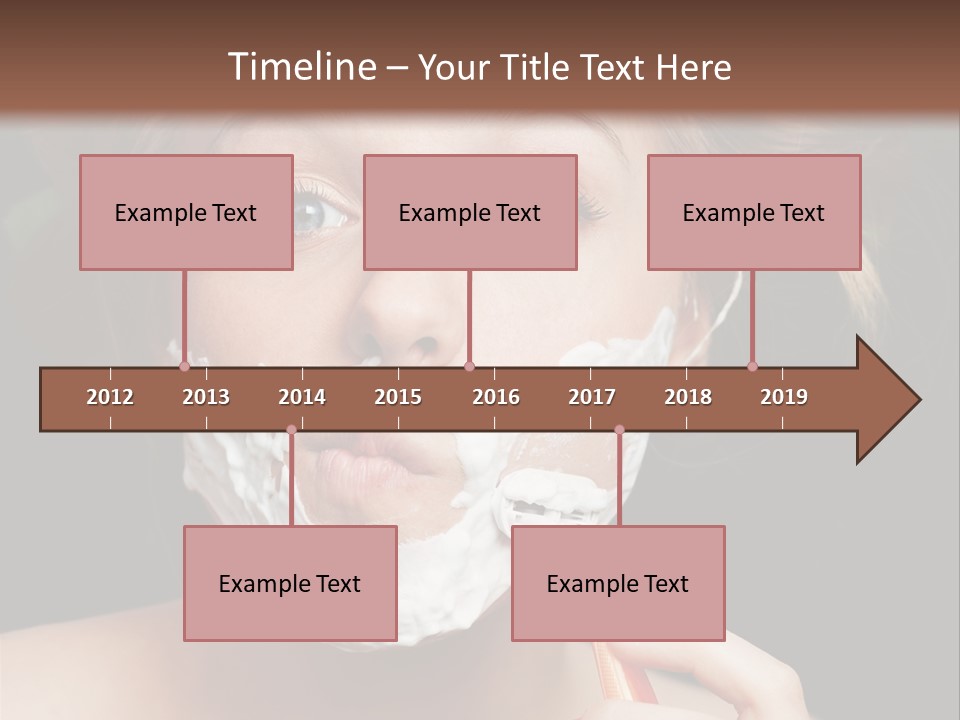Infantile Body Mustache PowerPoint Template