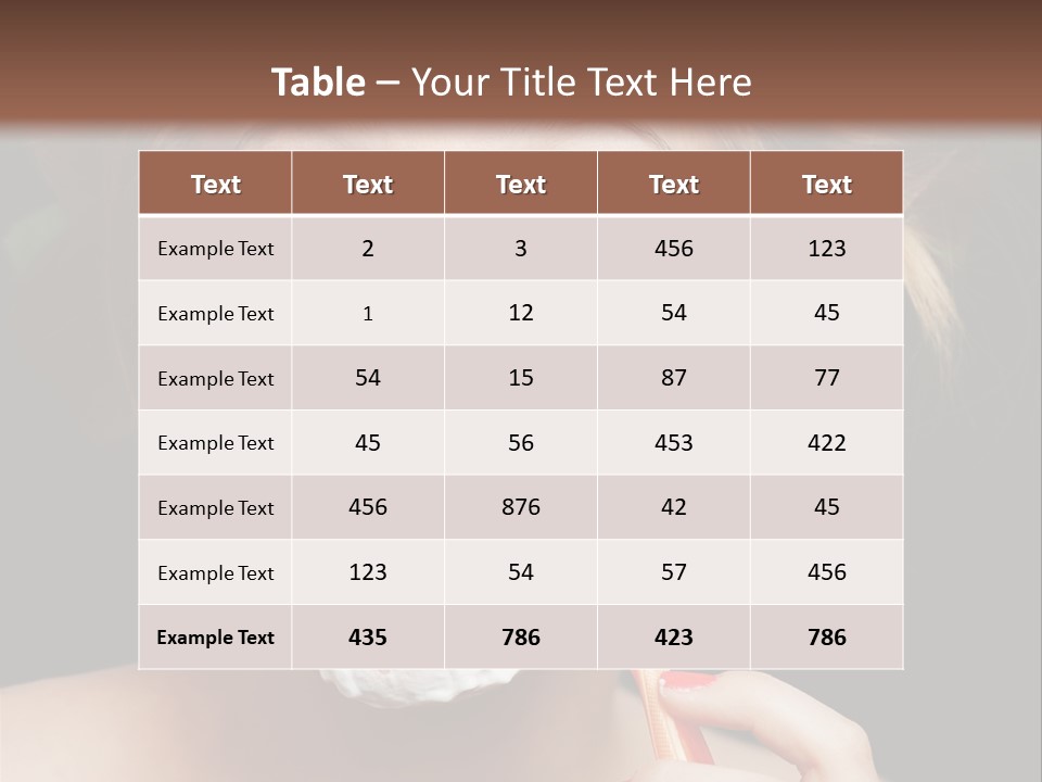 Infantile Body Mustache PowerPoint Template