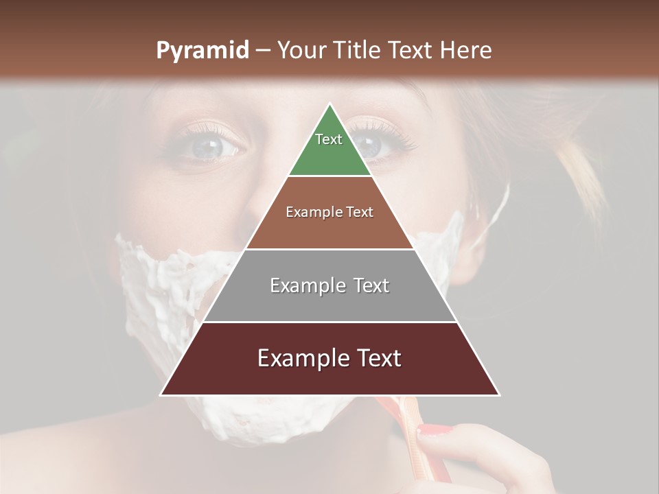 Infantile Body Mustache PowerPoint Template