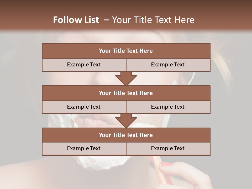 Infantile Body Mustache PowerPoint Template