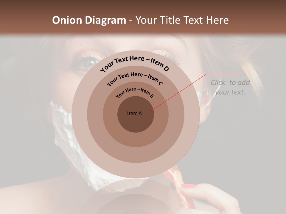 Infantile Body Mustache PowerPoint Template