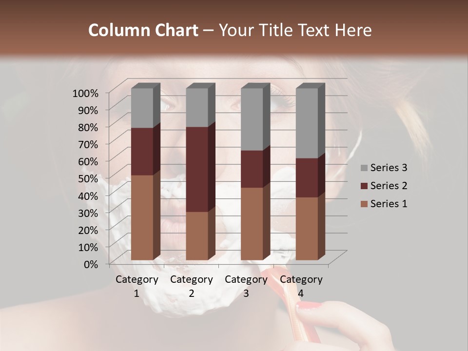 Infantile Body Mustache PowerPoint Template