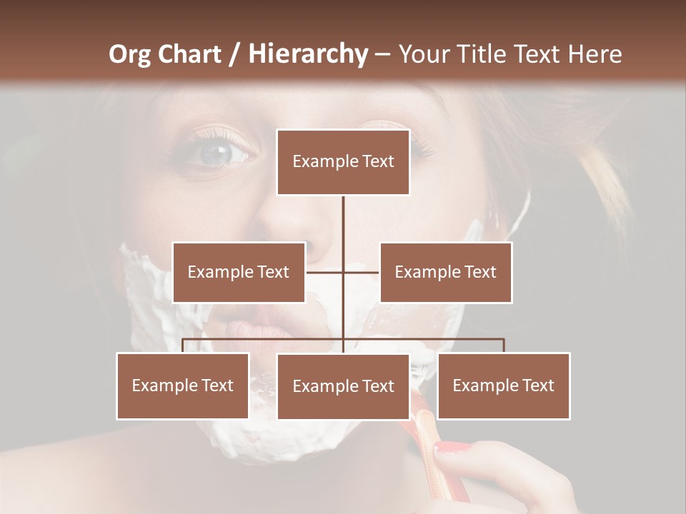 Infantile Body Mustache PowerPoint Template