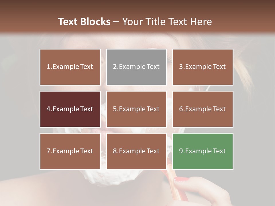 Infantile Body Mustache PowerPoint Template