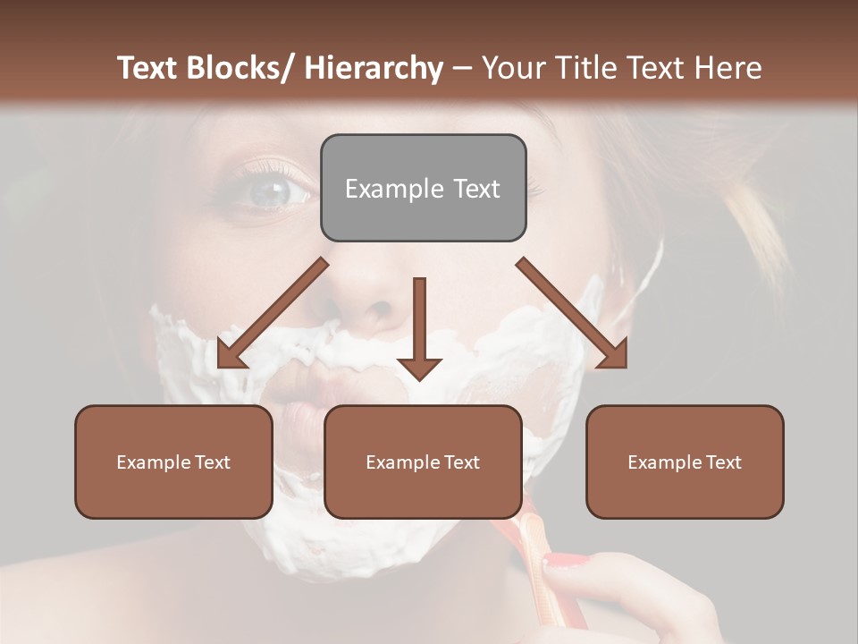 Infantile Body Mustache PowerPoint Template