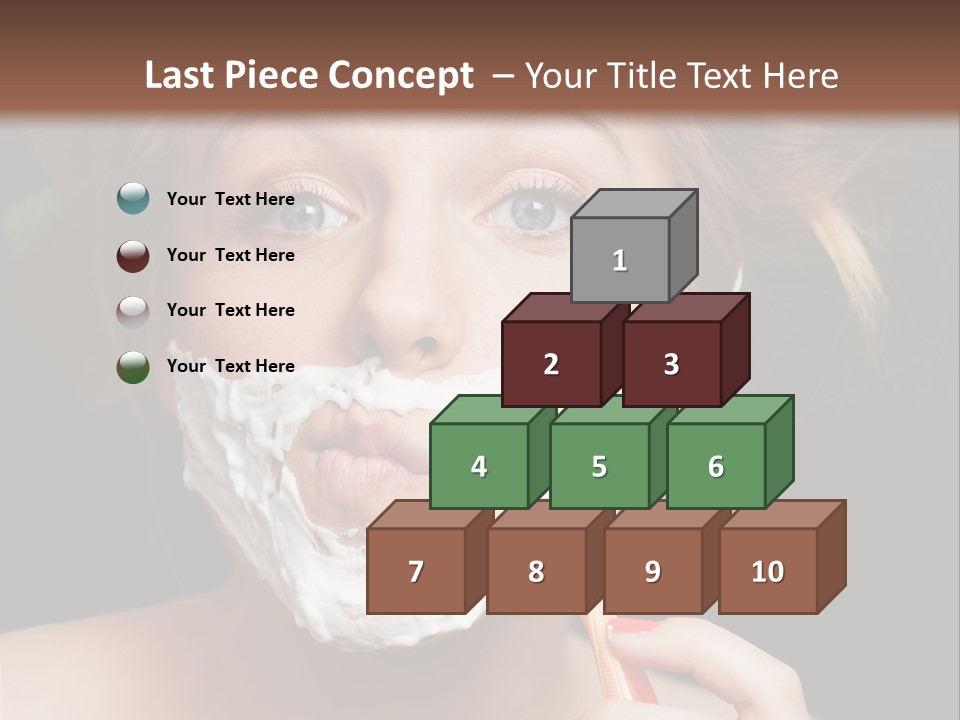 Infantile Body Mustache PowerPoint Template