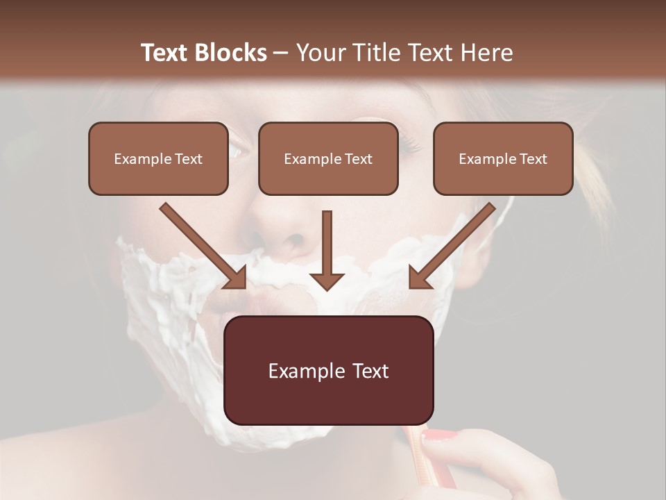 Infantile Body Mustache PowerPoint Template