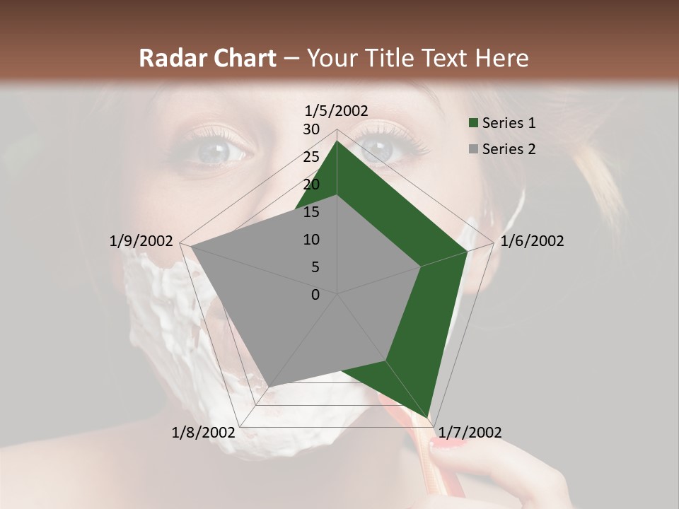 Infantile Body Mustache PowerPoint Template