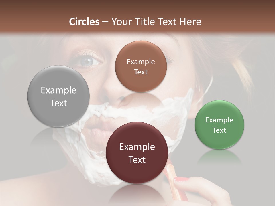 Infantile Body Mustache PowerPoint Template