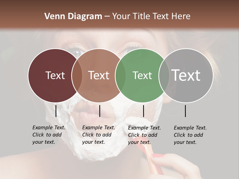 Infantile Body Mustache PowerPoint Template