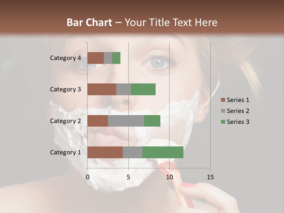 Infantile Body Mustache PowerPoint Template