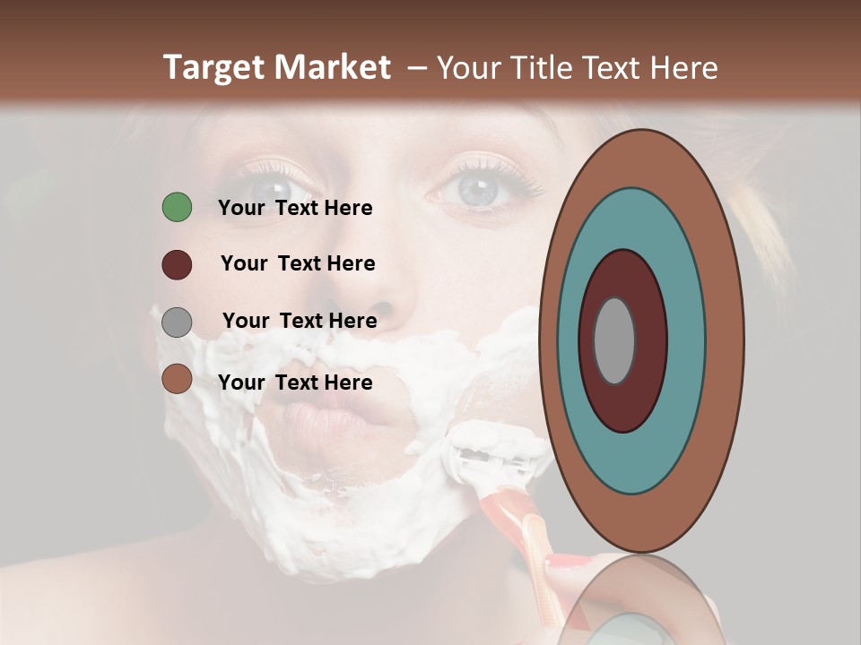 Infantile Body Mustache PowerPoint Template