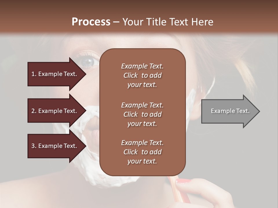 Infantile Body Mustache PowerPoint Template