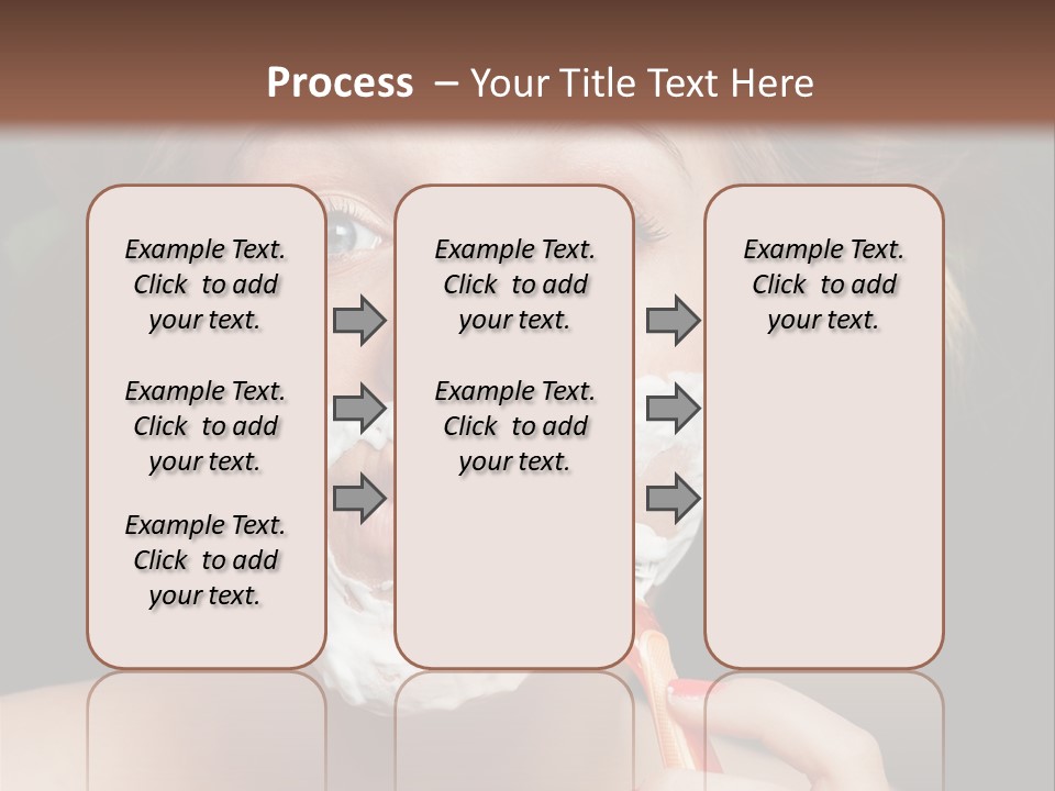 Infantile Body Mustache PowerPoint Template