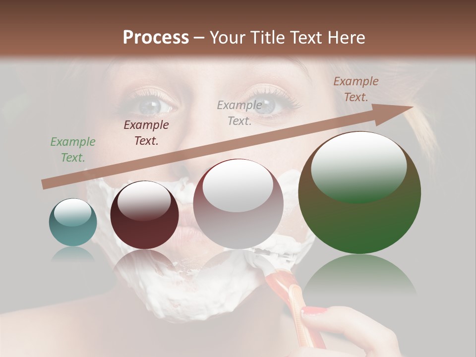 Infantile Body Mustache PowerPoint Template