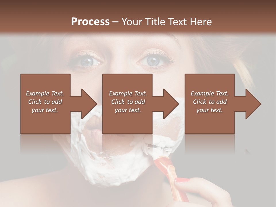 Infantile Body Mustache PowerPoint Template