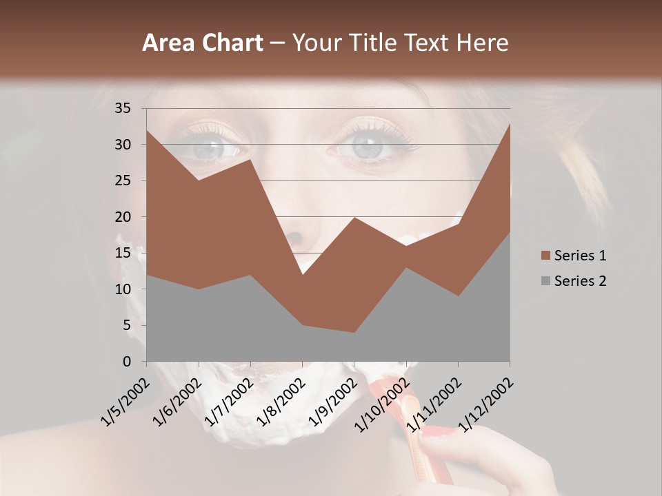 Infantile Body Mustache PowerPoint Template
