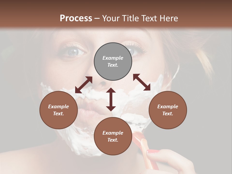 Infantile Body Mustache PowerPoint Template