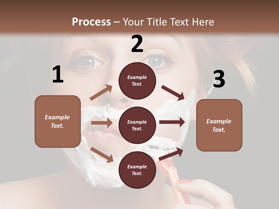 Infantile Body Mustache PowerPoint Template