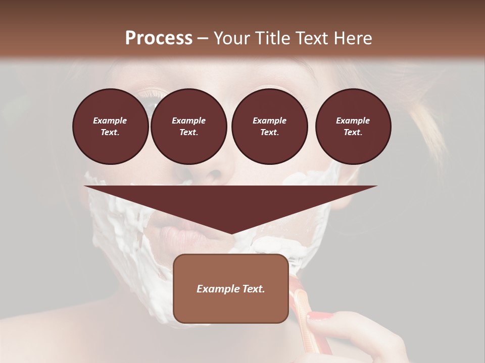 Infantile Body Mustache PowerPoint Template