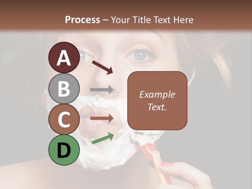 Infantile Body Mustache PowerPoint Template