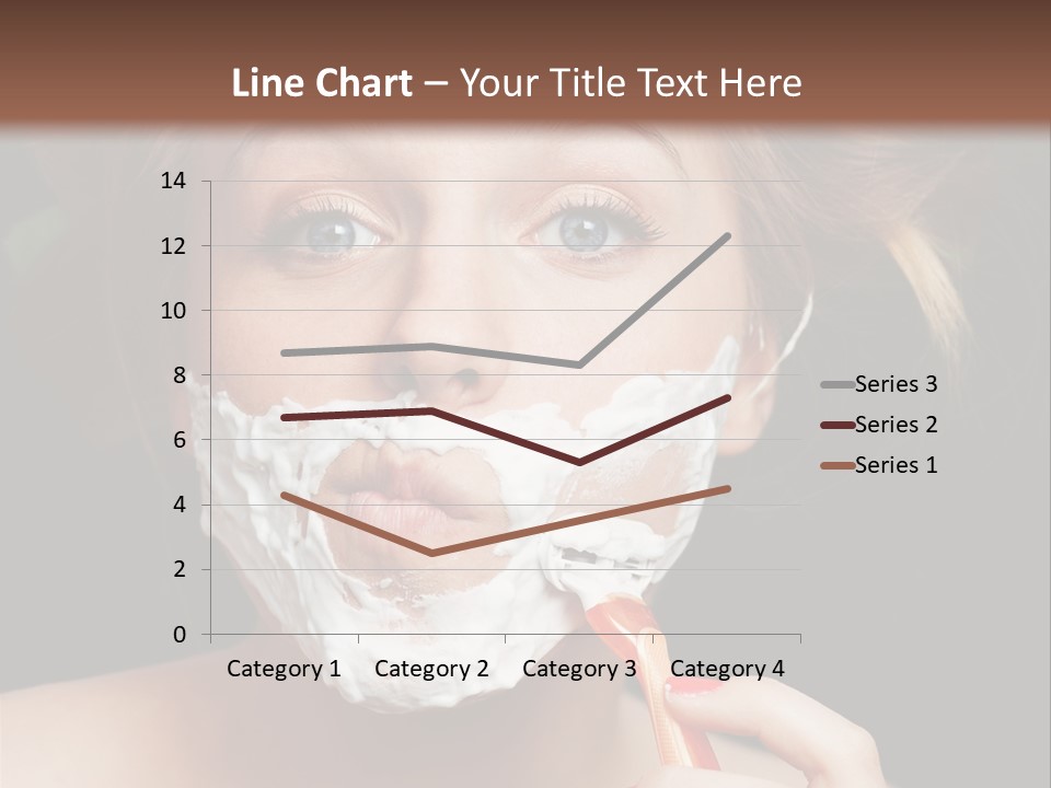 Infantile Body Mustache PowerPoint Template