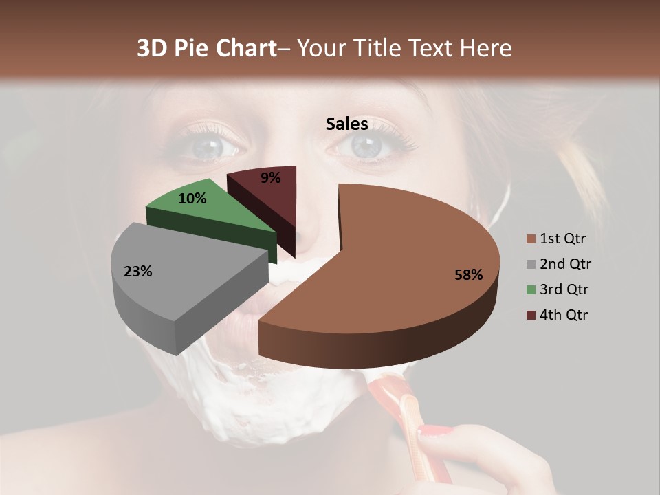 Infantile Body Mustache PowerPoint Template