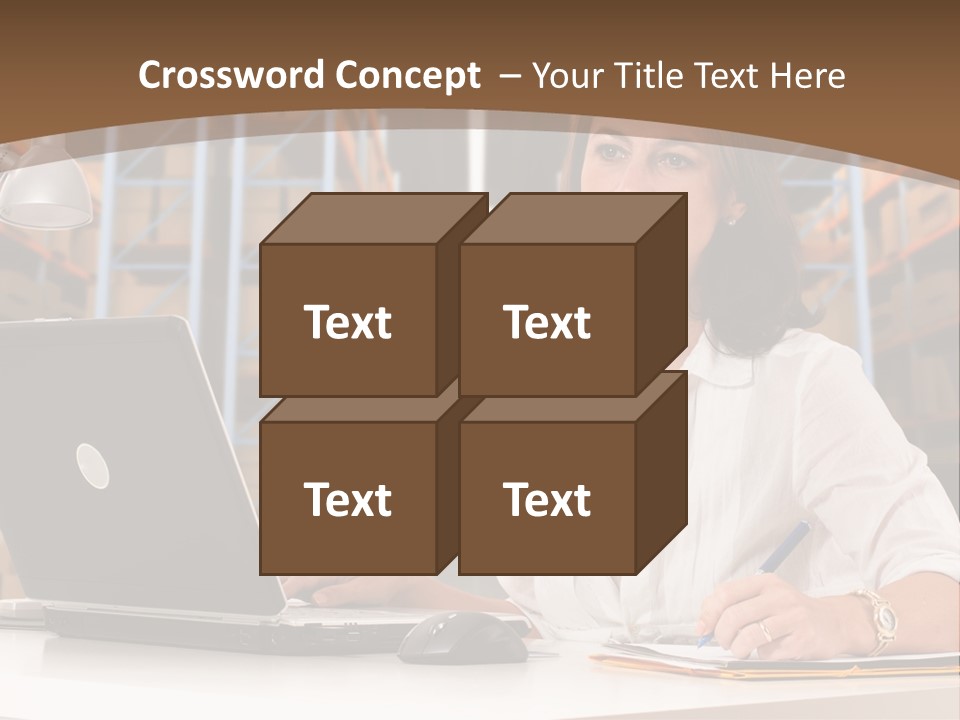 Stacking Crate Cargo PowerPoint Template