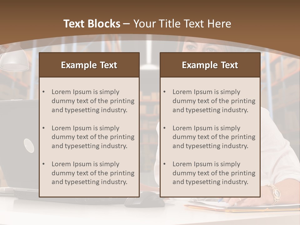 Stacking Crate Cargo PowerPoint Template