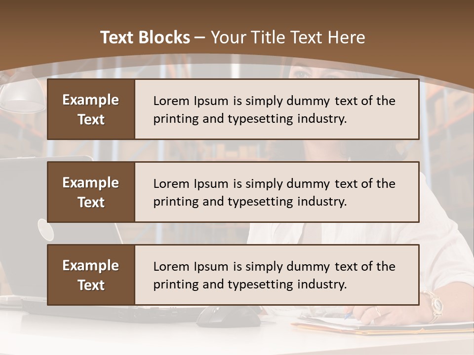 Stacking Crate Cargo PowerPoint Template