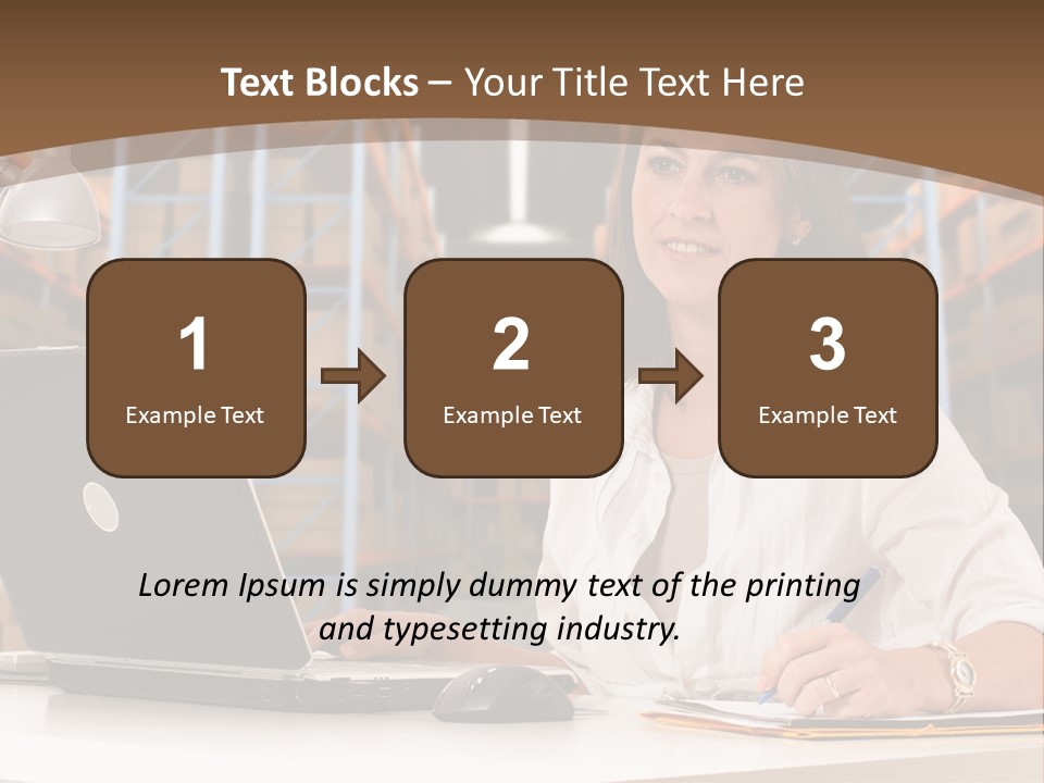 Stacking Crate Cargo PowerPoint Template