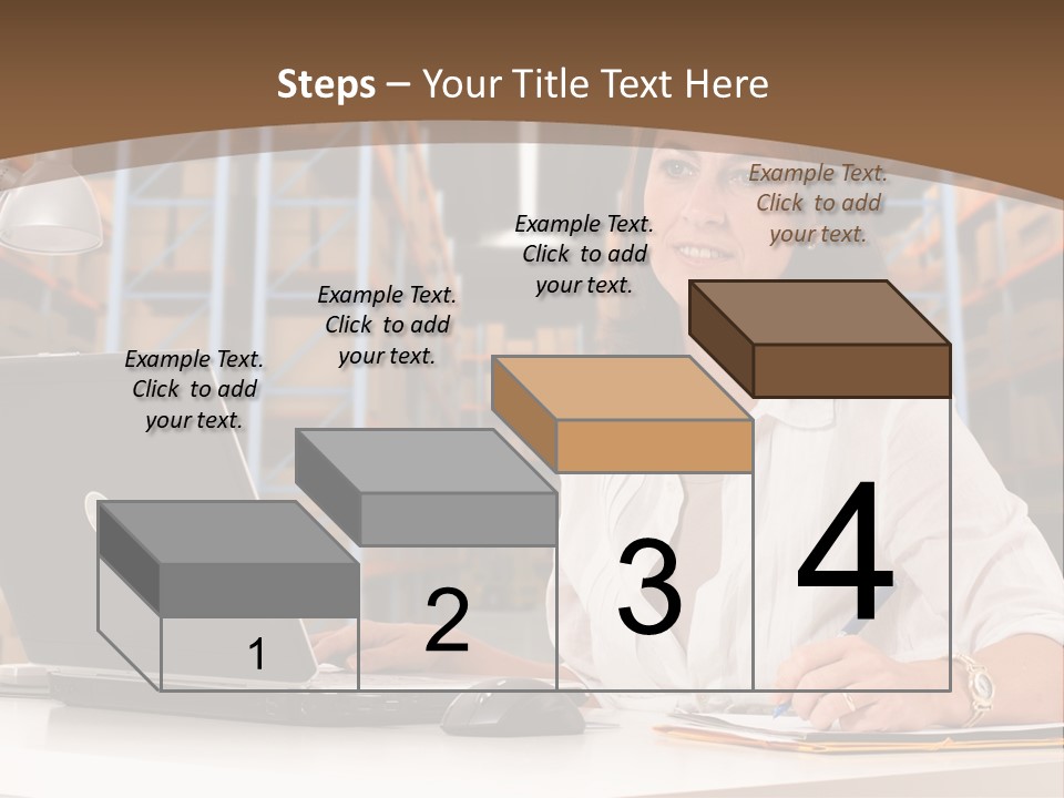Stacking Crate Cargo PowerPoint Template