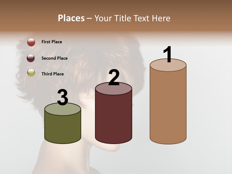 Lipstick Beauty Hairstyle PowerPoint Template