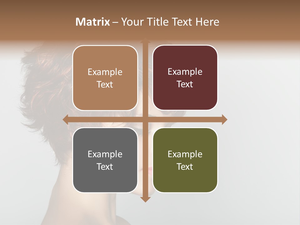 Lipstick Beauty Hairstyle PowerPoint Template