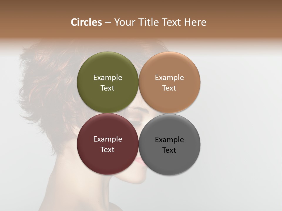 Lipstick Beauty Hairstyle PowerPoint Template