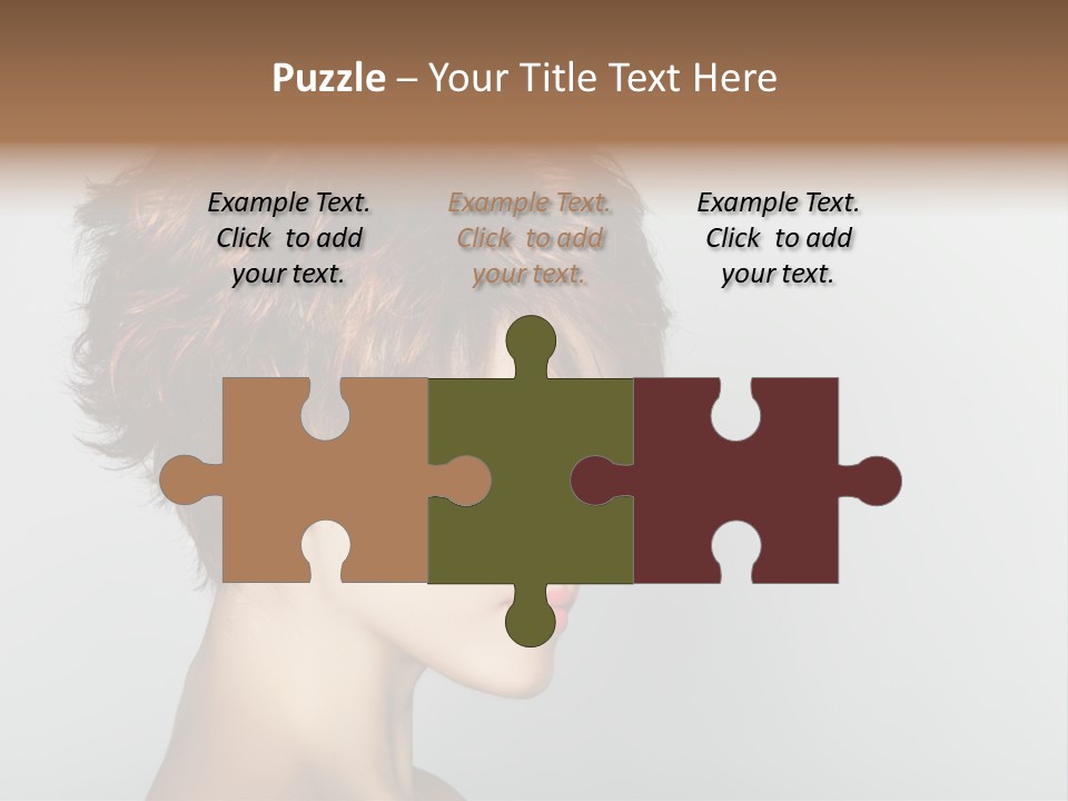 Lipstick Beauty Hairstyle PowerPoint Template