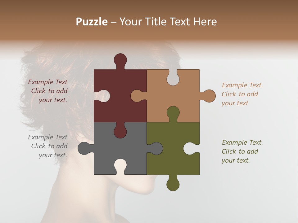 Lipstick Beauty Hairstyle PowerPoint Template