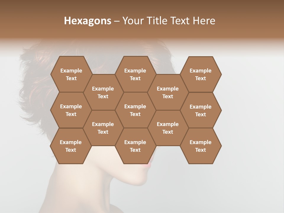 Lipstick Beauty Hairstyle PowerPoint Template