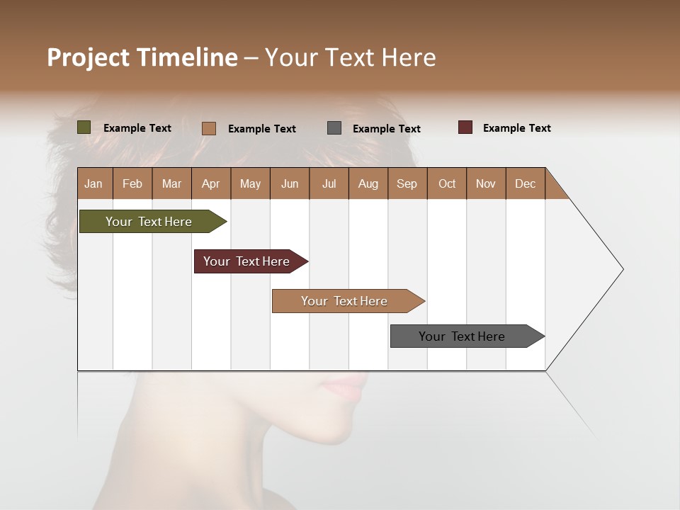 Lipstick Beauty Hairstyle PowerPoint Template