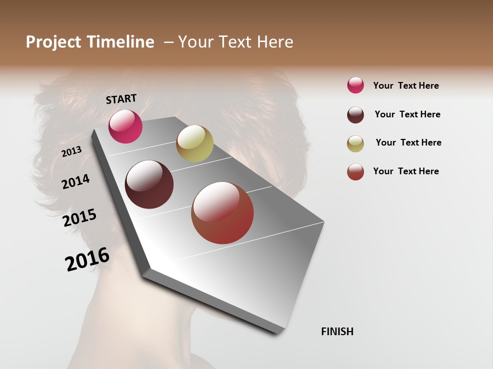 Lipstick Beauty Hairstyle PowerPoint Template