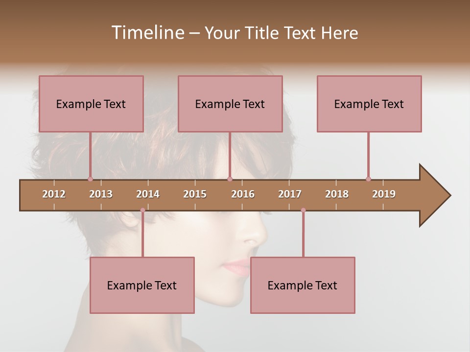 Lipstick Beauty Hairstyle PowerPoint Template