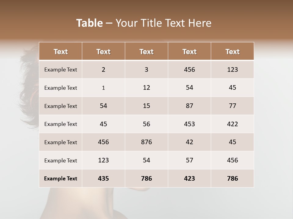 Lipstick Beauty Hairstyle PowerPoint Template