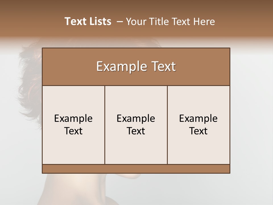 Lipstick Beauty Hairstyle PowerPoint Template