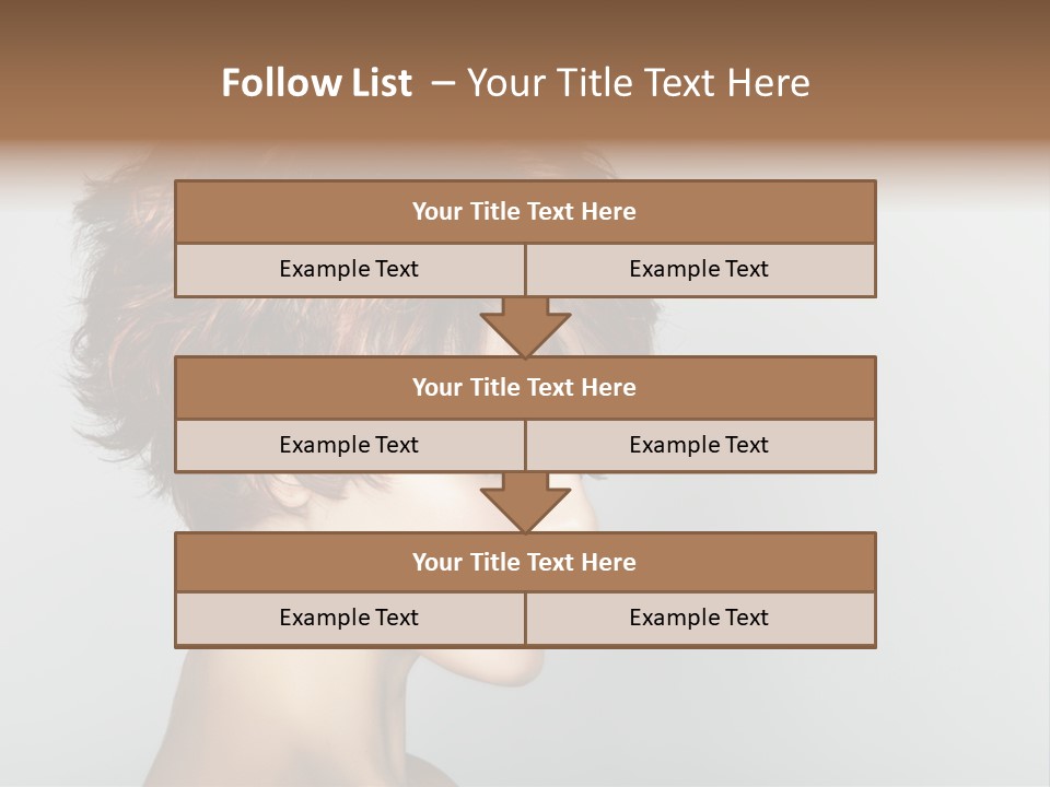 Lipstick Beauty Hairstyle PowerPoint Template