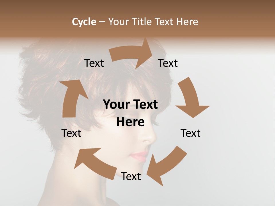 Lipstick Beauty Hairstyle PowerPoint Template