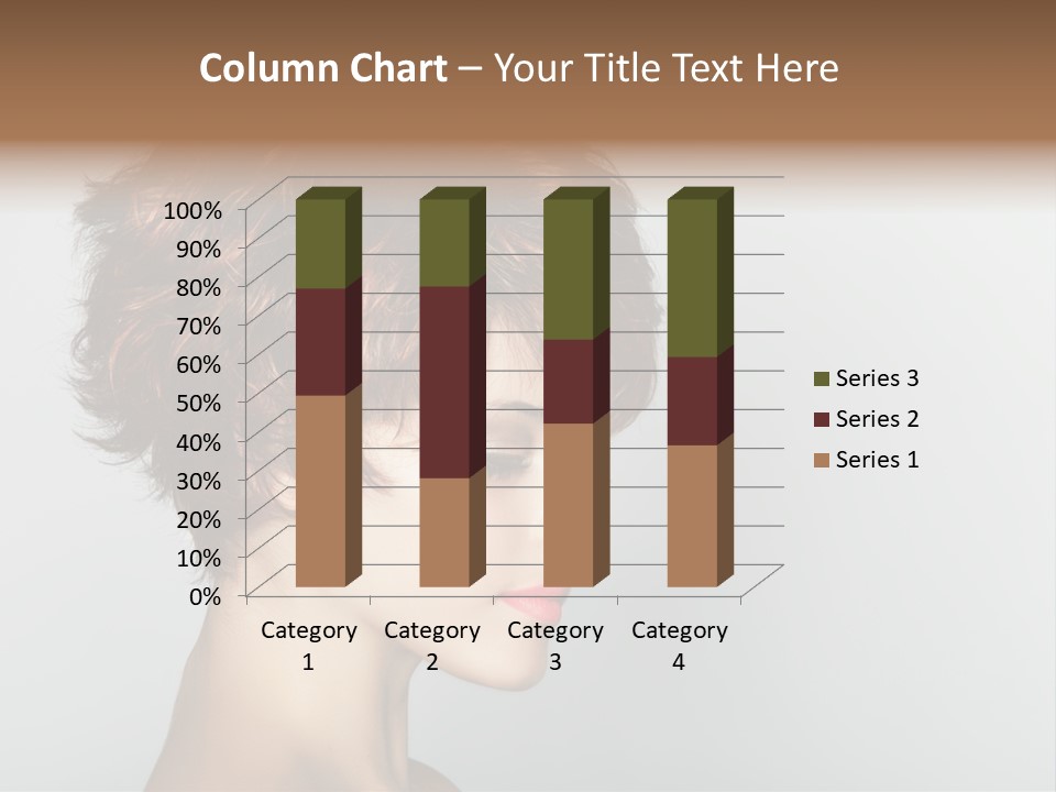 Lipstick Beauty Hairstyle PowerPoint Template
