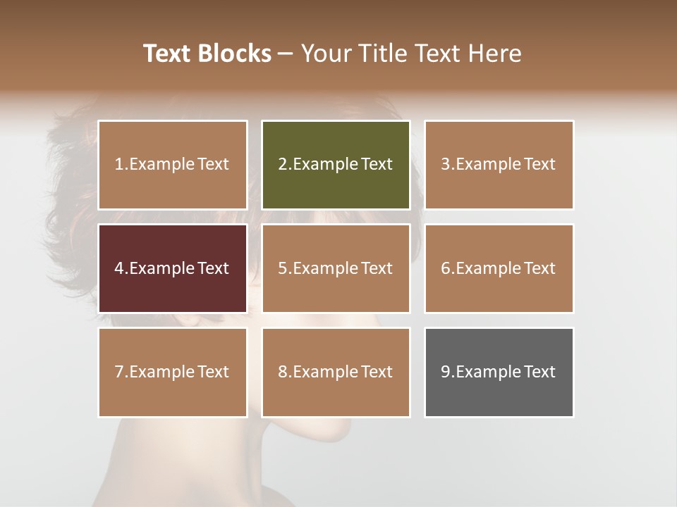 Lipstick Beauty Hairstyle PowerPoint Template