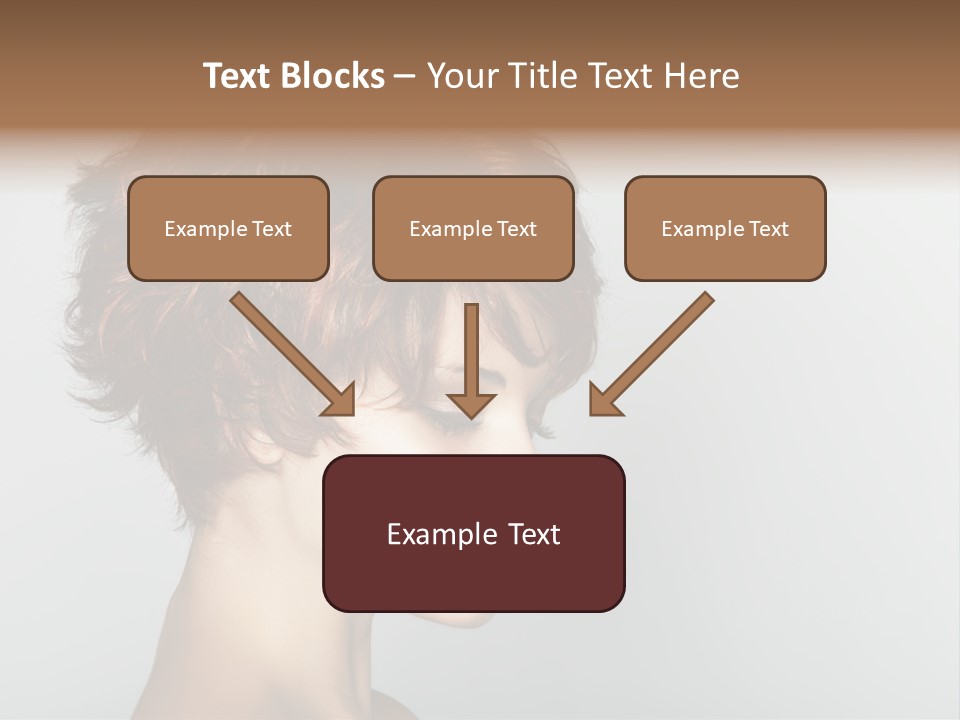 Lipstick Beauty Hairstyle PowerPoint Template