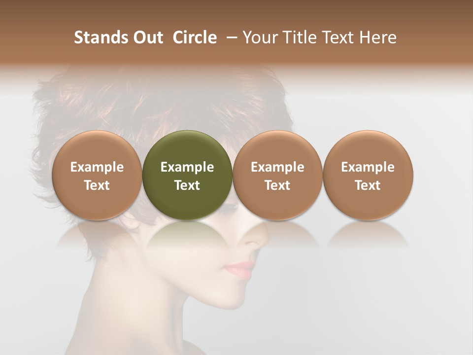 Lipstick Beauty Hairstyle PowerPoint Template