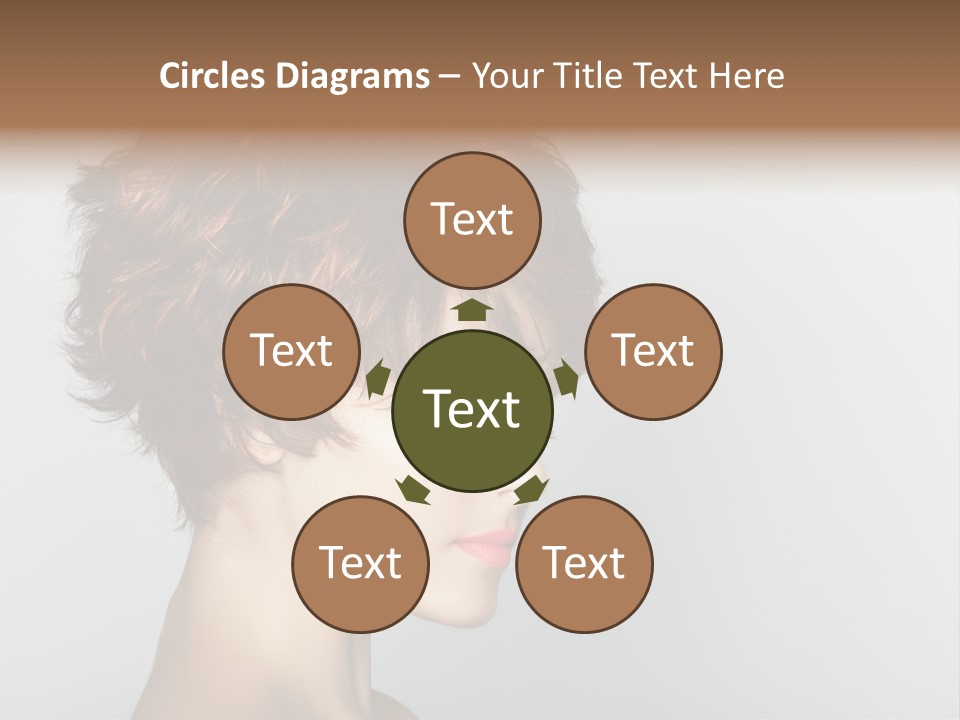 Lipstick Beauty Hairstyle PowerPoint Template